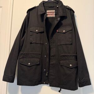 Levi's Mens Corduroy Field Jacket Full Zip & Button  Size XL Black